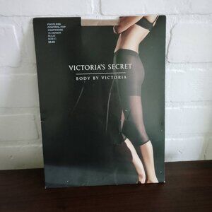 Victoria's Secret Body by Victoria footless control top pantyhose Nude size C